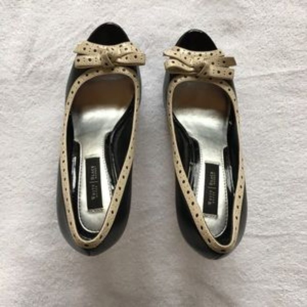White House Black Market 7.5 peeptoe heels